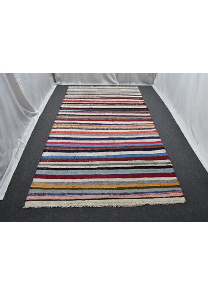 El Dokuma Capcanlı Görkemli Bukleli Pamuklu Kilim 6290 modelleri