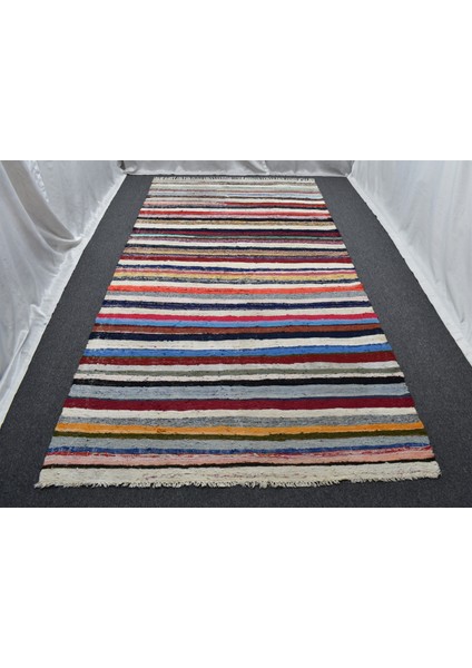 El Dokuma Capcanlı Görkemli Bukleli Pamuklu Kilim 6290 indirimleri