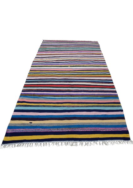 Yeni El Dokuma Yekpare Tek Parça Bukleli Pamuklu Kilim 6286