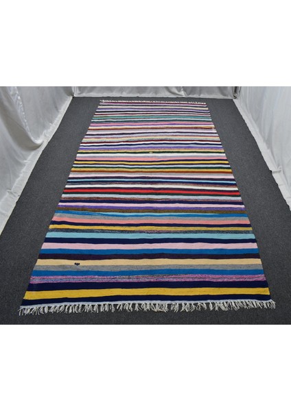 Yeni El Dokuma Yekpare Tek Parça Bukleli Pamuklu Kilim 6286 fırsatları