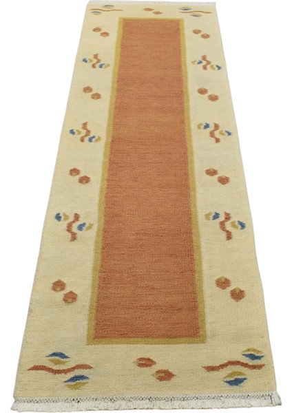 Yeni El Dokuma Modern Tarz Yolluk Yün Kilim 6287