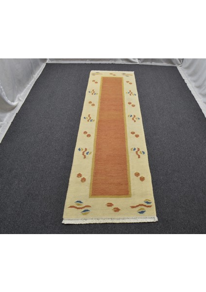 Yeni El Dokuma Modern Tarz Yolluk Yün Kilim 6287 indirimleri