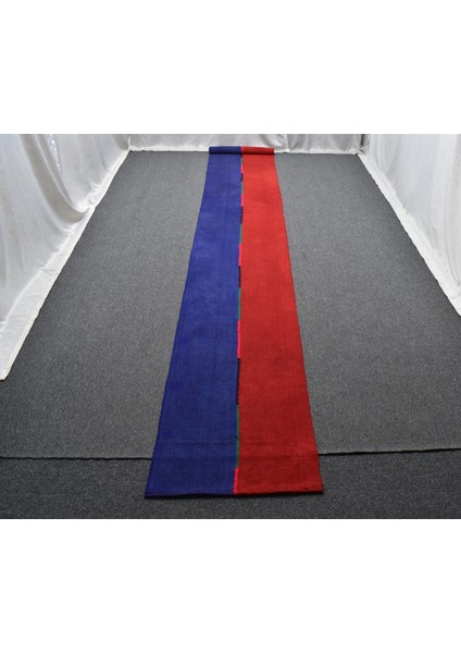 El Dokuma Benzersiz Dekorluk Devasa Kuşak Yolluk Yörük Yün Kilim 6283 modelleri