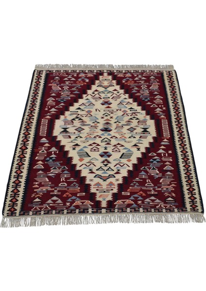 El Dokuma Otantik Iran Sine Yün Kilim 6291