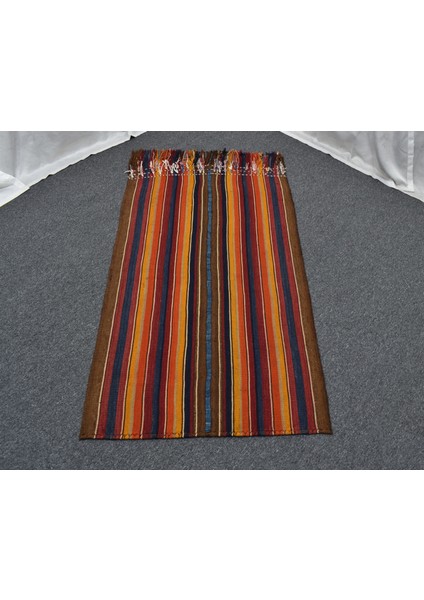Antika El Dokuma Çubuklu Yörük Yün Kilim 6292 indirimleri