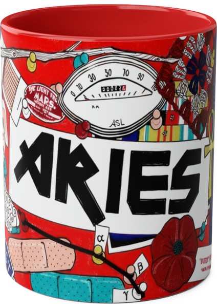 Koç Burcu Baskılı Kupa