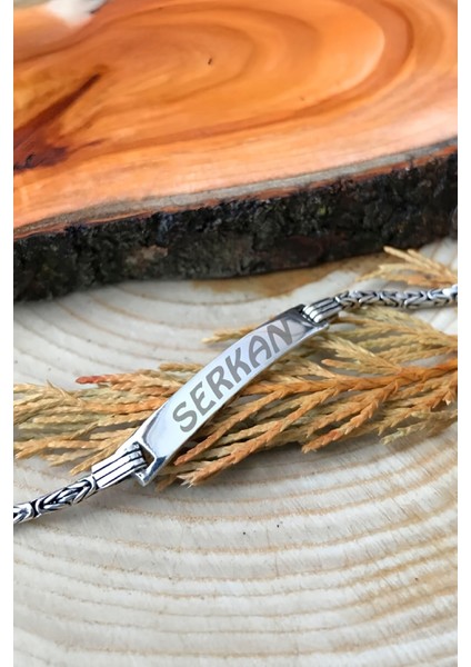 İsimli Plaka Gümüş Erkek Bileklik fiyatları