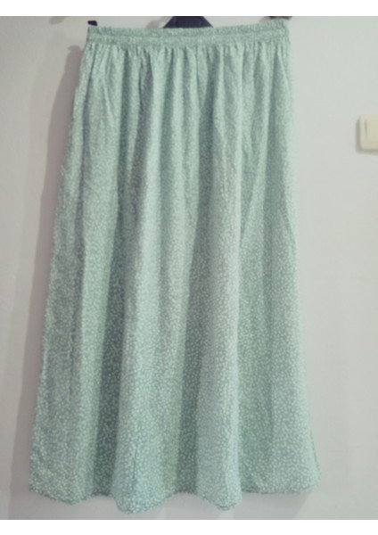 Beli Lastikli Desenli Viskon Basma Kumaş Maxi Boy Anne Etek 36-48BEDEN fiyatları