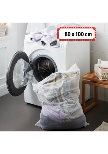 Büro Ev Ofis Yazlık Hijyeni Için 80X100CM Maksi File Hassas Çamaşır Perde Yıkama Torbası fırsatları