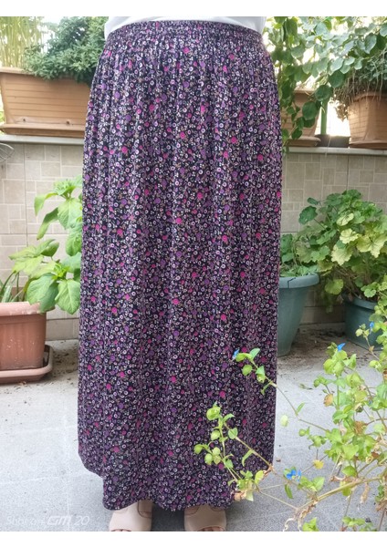 Beli Lastikli Desenli Penye Kumaş Maxi Boy Anne Etek %100 PAMUK38BEDEN 100KG indirimleri