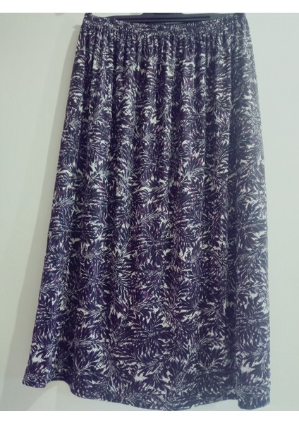 Beli Lastikli Desenli Penye Kumaş Maxi Boy Anne Etek %100 PAMUK38BEDEN 100KG