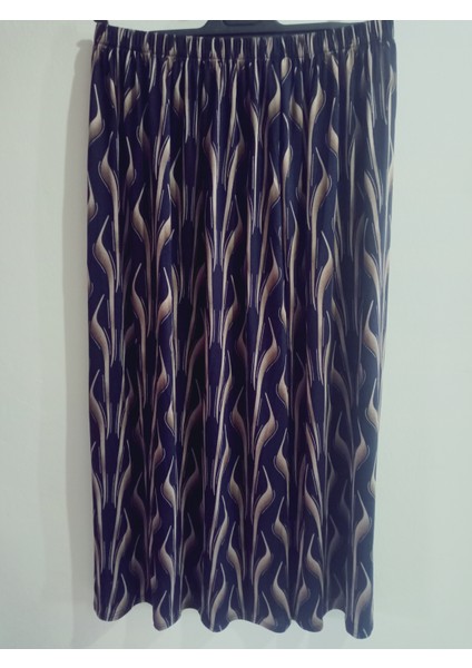 Beli Lastikli Desenli Penye Kumaş Maxi Boy Anne Etek %100 PAMUK38BEDEN 100KG