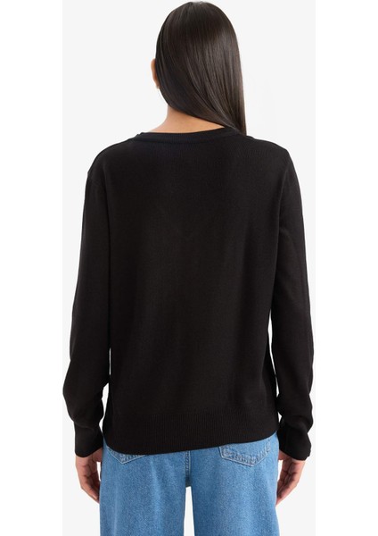 Relax Fit V Yaka Triko Kazak C4024AX25WN fırsatları