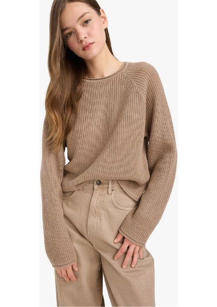 Coool Regular Fit Bisiklet Yaka Triko Kazak L2567AZ25WN modelleri