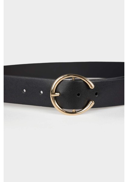 Kadın Büyük Toka Suni Deri Jean Kemeri F8369AXNS modelleri