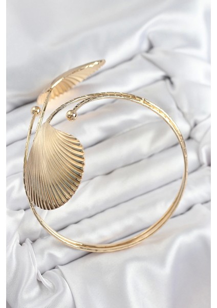 Pirinç Istiridye Model Gold Renk Kadın Pazu Bileklik fiyatları