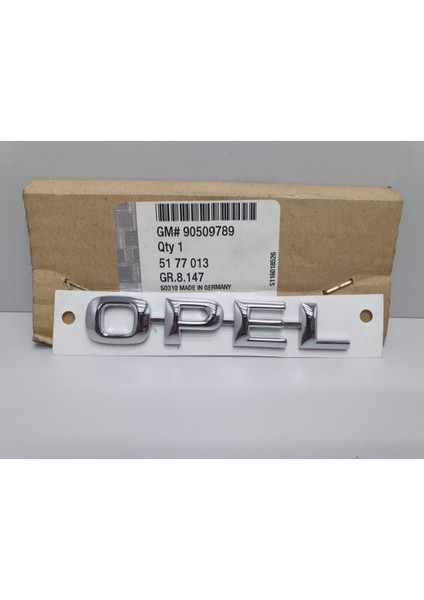 Arka Bagaj Kapağı Opel Yazısı Orjinal Astra F Astra G Zafira A Omega B Vectra B Uyumlu