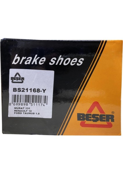BS21168Y Arka Fren Balatası Pabuc M131-R12-R25-ESPACE I