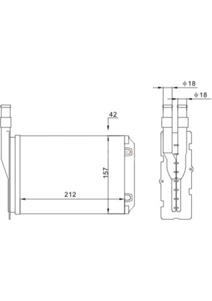 Kalorifer Radyatörü R9-R11-EXP 212X157