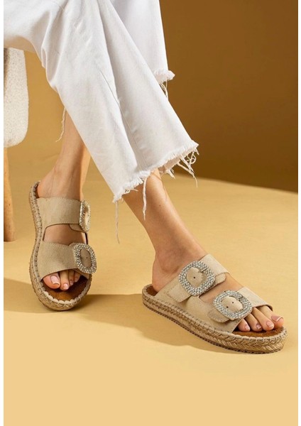 Hertas Bej Nubuk Tokalı Terlik fiyatları