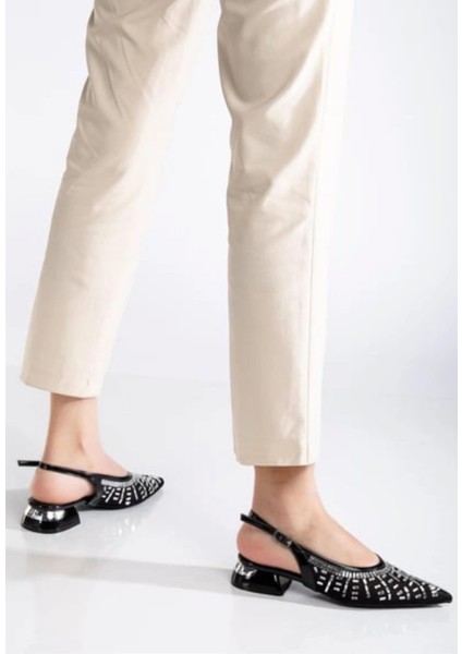 Piyar Siyah Taşlı Topuklu Ayakkabı fiyatları