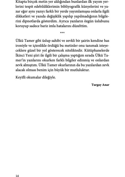 Sanatın Ve Edebiyatın Dayanılmaz Hafifliği - Ülkü Tamer