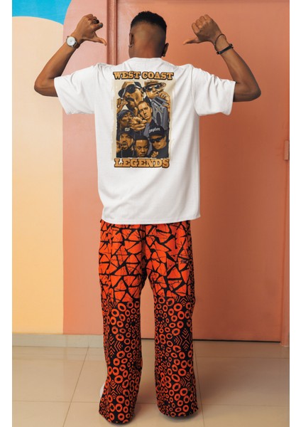 Oversize Efsane Rapçiler Sırt Baskılı T-Shirt Unisex Legend Rappers modelleri