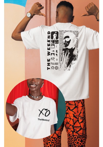 The Weeknd Xo Sırt Baskılı Erkek-Kadın T-Shirt
