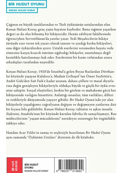 Birhudut Oyunu - Kenan Hulusi Koray fiyatları