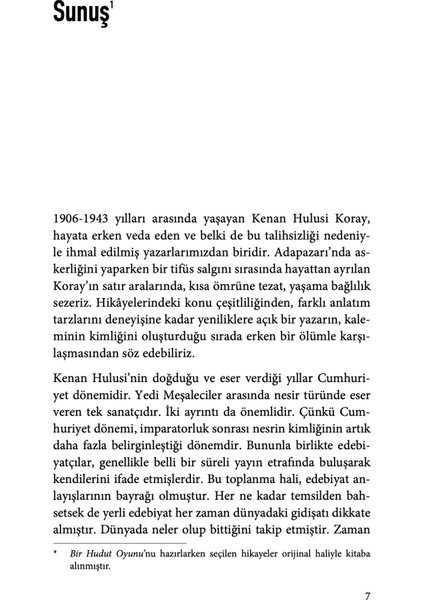 Birhudut Oyunu - Kenan Hulusi Koray indirimleri