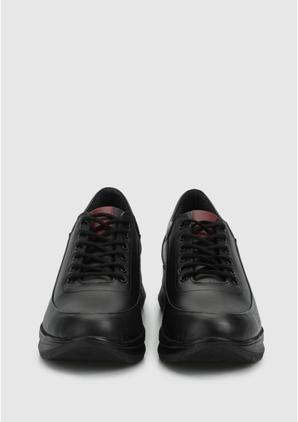 Siyah Deri Kadın Ayakkabı modelleri