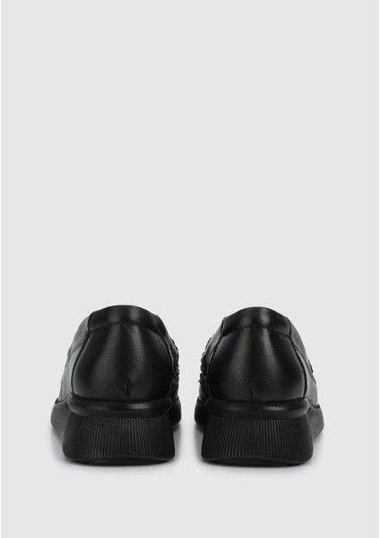 Siyah Deri Kadın Ayakkabı fırsatları