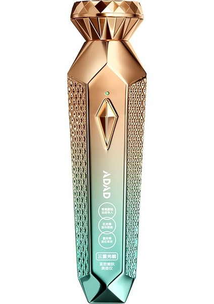 Adad Üçlü Işık Enerjili Çok Fonksiyonlu Cilt Bakım Cihazı | Yüz ve Göz Çevresi Için Masaj, Işık Desteği ve Pratik Kullanım Sağlayan Çok Amaçlı Bakım Aleti