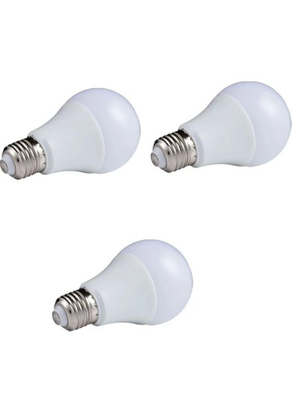 12W E27 LED Ampul 6500K Beyaz Işık (1080 Lümen) (3 Adet) fiyatları