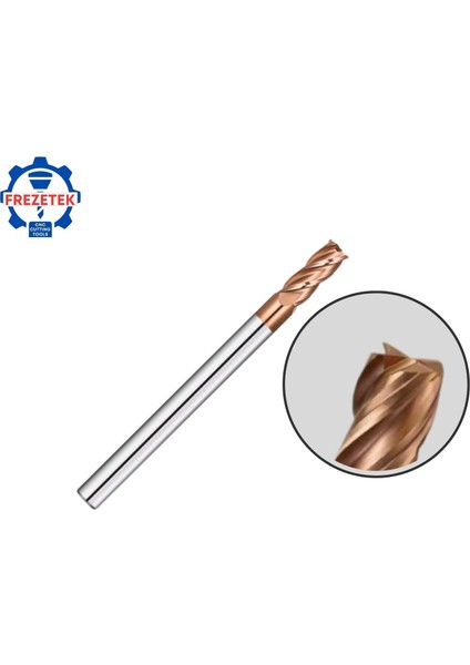 4 mm Düz Karbür Freze