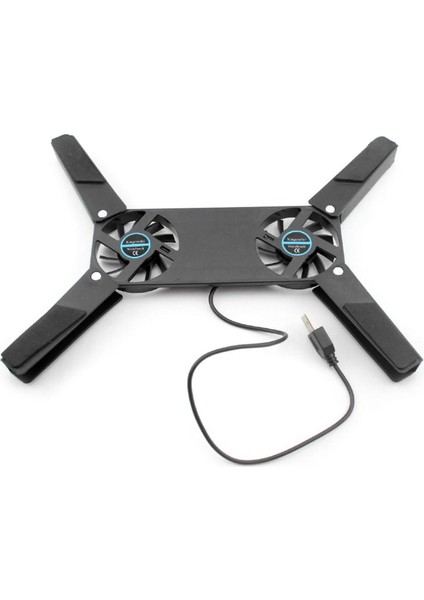 Katlanabilir, Soğutma Pedi, Dizüstü Soğutucu, Çift Fanlı Dizüstü Bilgisayar Standı, USB Powered, 7-15 Inç, Notebook Soğutucu,