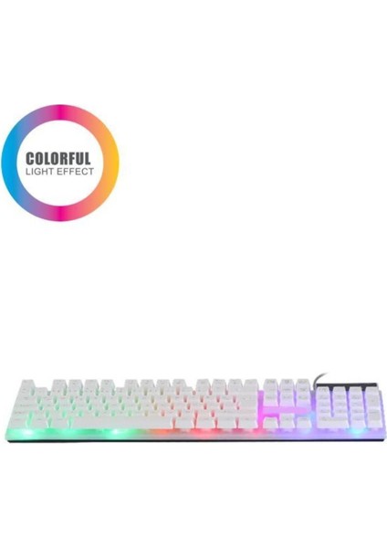 Tk-03 Kablolu Rgb Gaming Klavye Beyaz modelleri