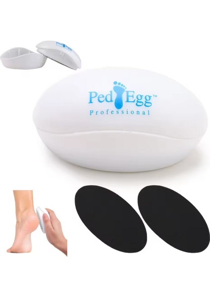 Ped Egg Pratik Kolay Ayak Bakım Törpüsü Topuk Rendesi, Bakım Aleti, Dayanıklı Manuel Pedikür Aracı, Ölü Cilt Temizleme Için,