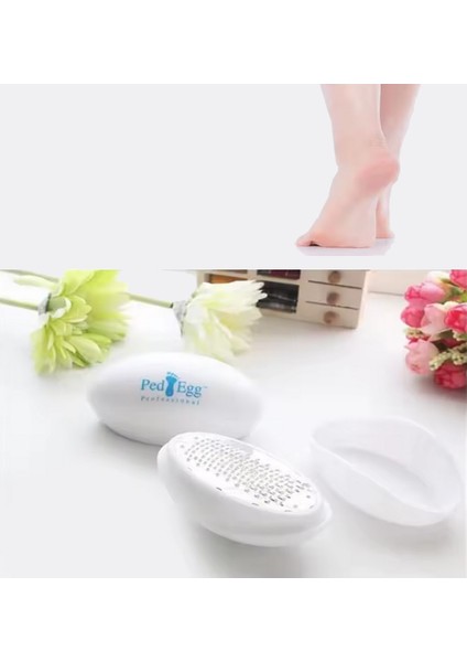 Ped Egg Pratik Kolay Ayak Bakım Törpüsü Topuk Rendesi, Bakım Aleti, Dayanıklı Manuel Pedikür Aracı, Ölü Cilt Temizleme Için, fırsatları