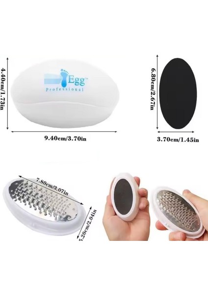 Ped Egg Pratik Kolay Ayak Bakım Törpüsü Topuk Rendesi, Bakım Aleti, Dayanıklı Manuel Pedikür Aracı, Ölü Cilt Temizleme Için, indirimleri