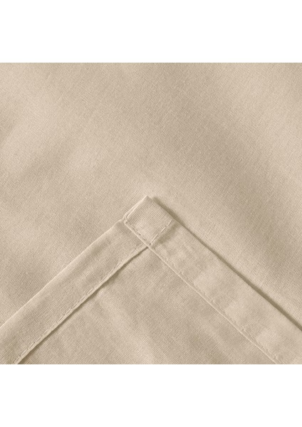 Soft Basic Tek Kişilik Düz Kenar Çarşaf - Bej - 160X240 cm fırsatları