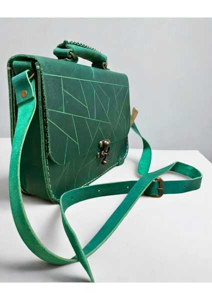 El Yapımı Hakiki Deri Unısex Evrak Çantası modelleri