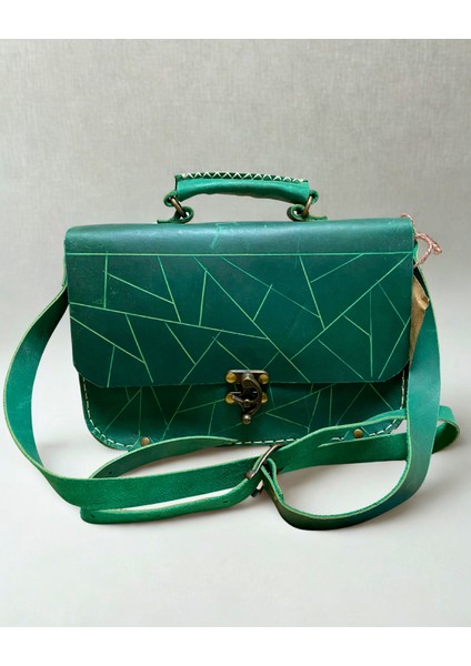 El Yapımı Hakiki Deri Unısex Evrak Çantası indirimleri