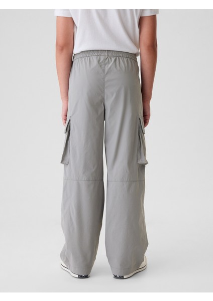 Erkek Çocuk Gri Loose Performance Kargo Pantolon fırsatları