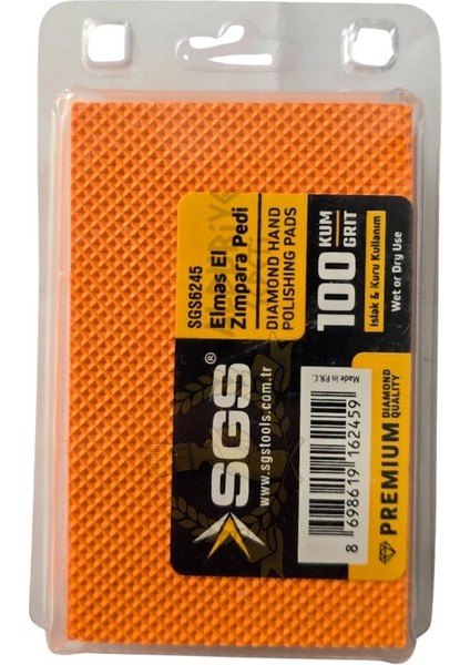 Islak ve Kuru Elmas El Zımpara Pedi - 100 Kum - 1 Adet fırsatları