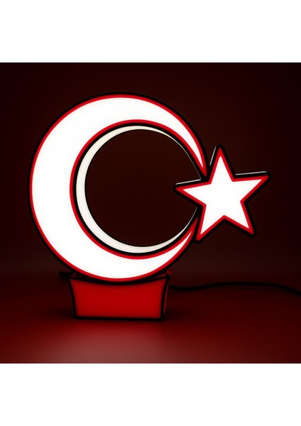 3D Türk Bayragi LED Lamba - 514 fiyatları