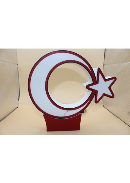 3D Türk Bayragi LED Lamba - 514 modelleri