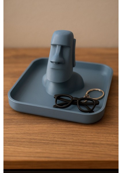 3D Moai Gözlük Tutucu, Anahtar TEPSISI-168