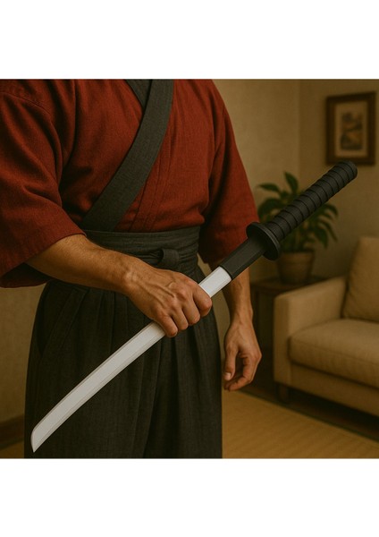 3D Samuray Katana Siyah-Beyaz - 905