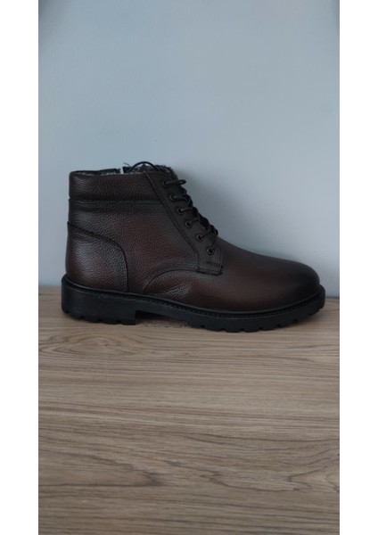 Kahverengi Hakiki Deri Içi Kürklü Su Geçirmez Kauçuk Taban Bot fiyatları